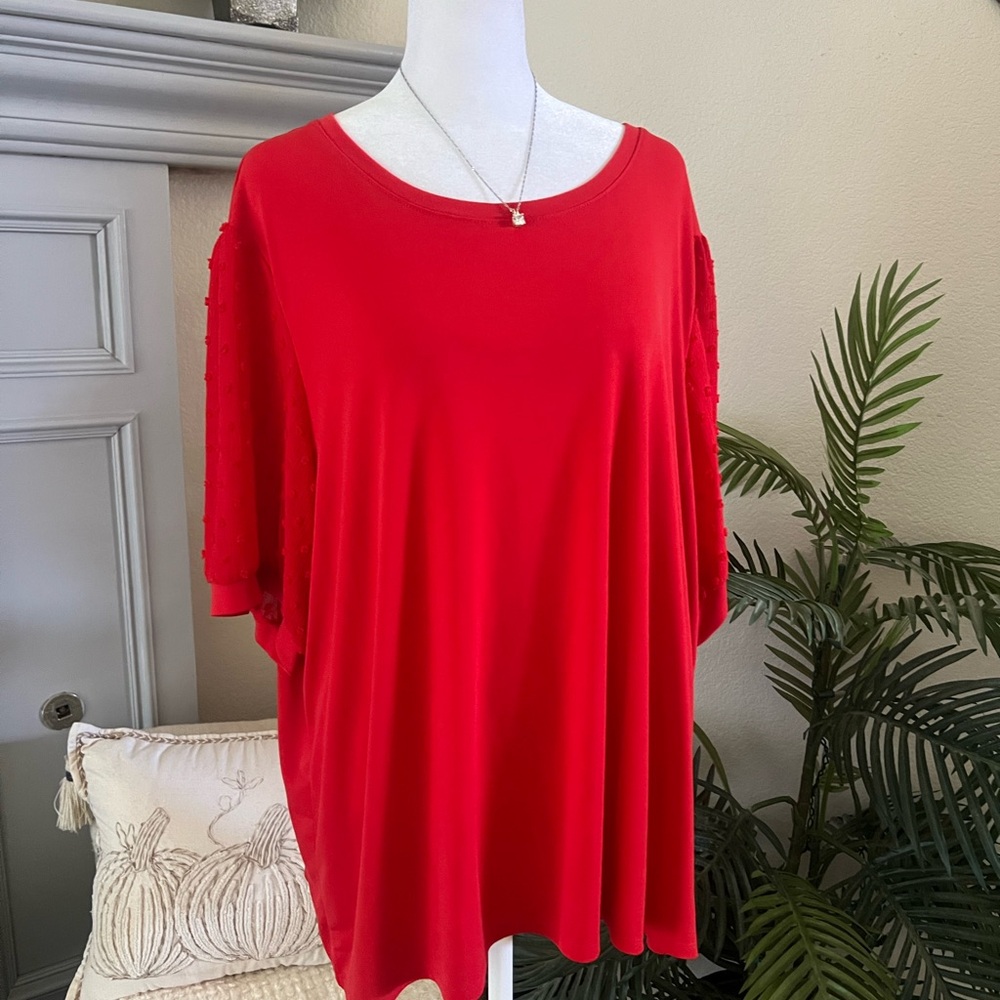 Vibrant Red Women's Blouse